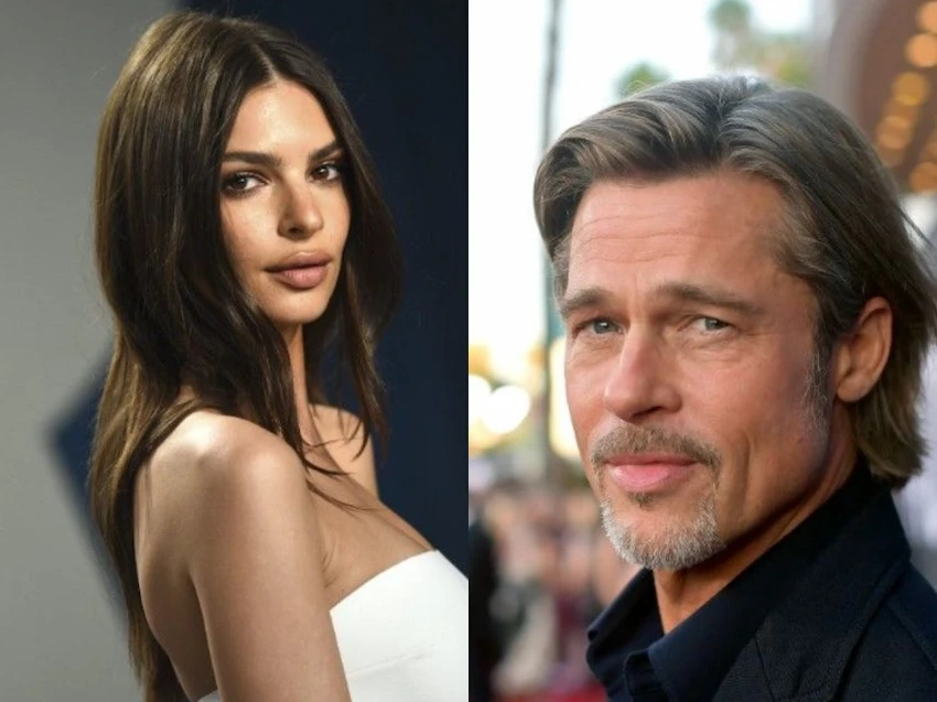 brad pitt and emily ratajkowski